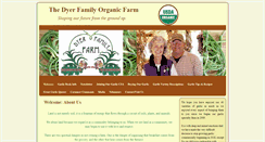 Desktop Screenshot of dyerfamilyorganicfarm.com